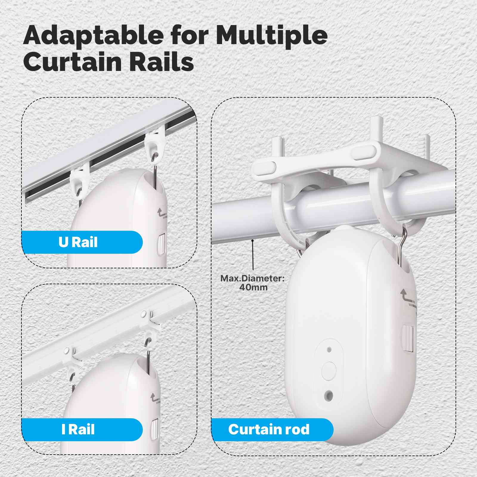 Zigbee Smart Electric Curtain Robot Timing Auto Opener Closer App Remote Control - Image 4
