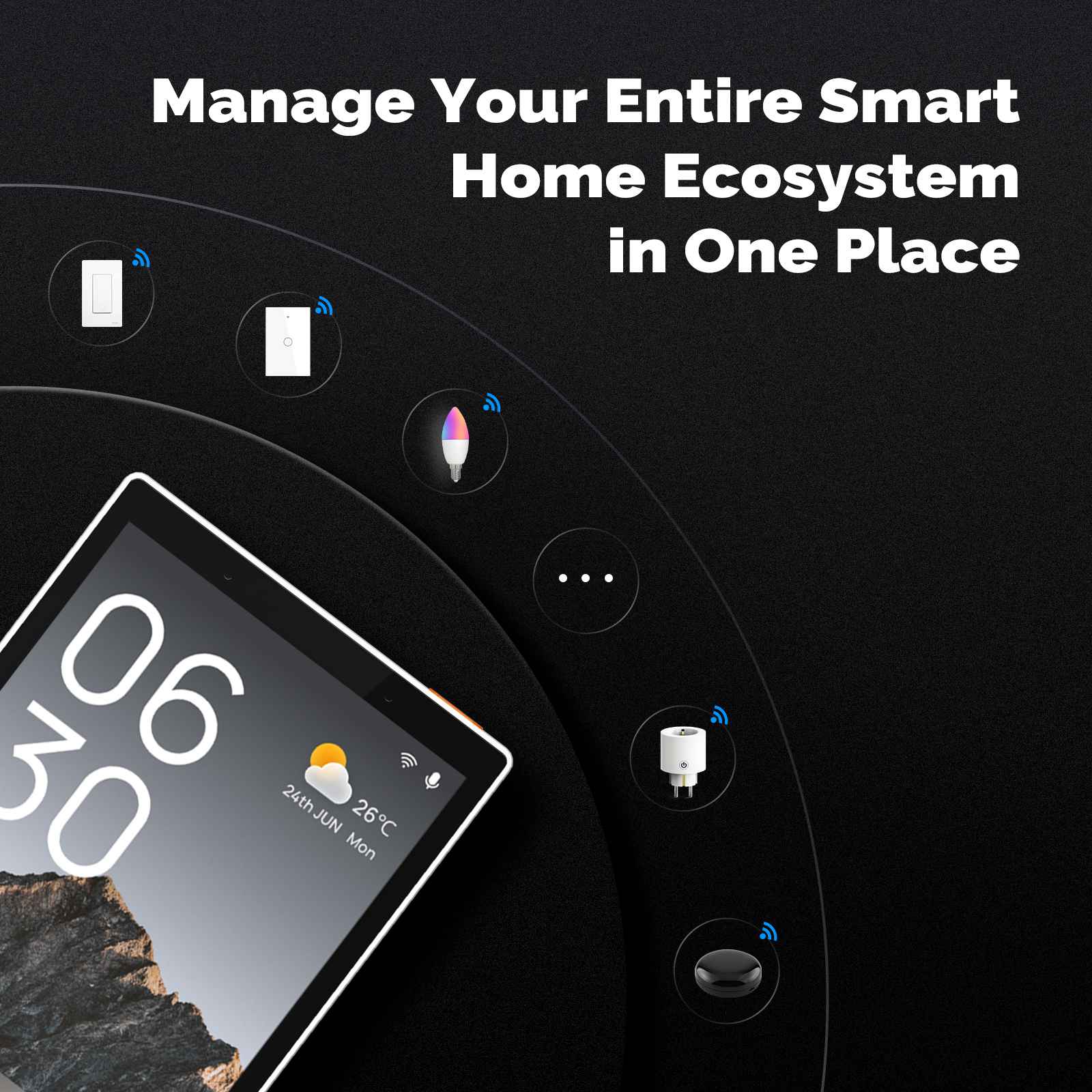 Smart Home 5-Inch Touchscreen Control In-wall Smart Panel with Alexa Built-in Neutral Wire Required - Image 4