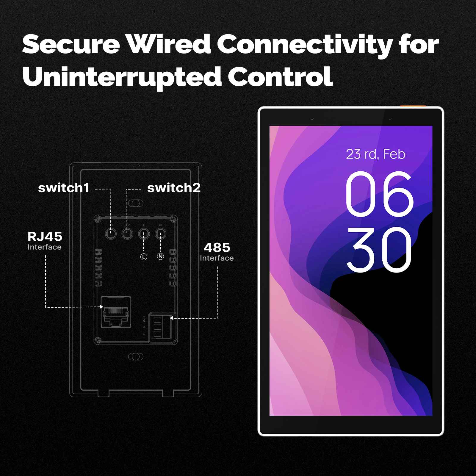 Smart Home 5-Inch Touchscreen Control In-wall Smart Panel with Alexa Built-in Neutral Wire Required - Image 6
