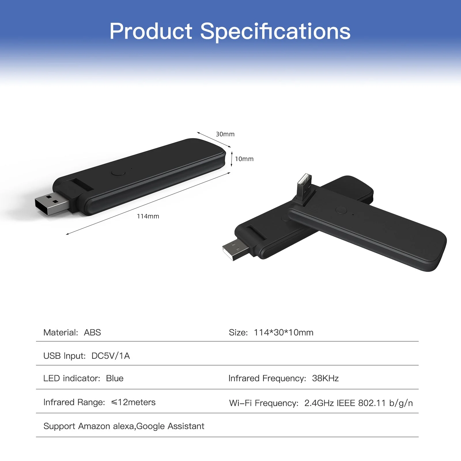 MOES WiFi USB Smart IR RF Wireless Universal Remote Controller - Image 3