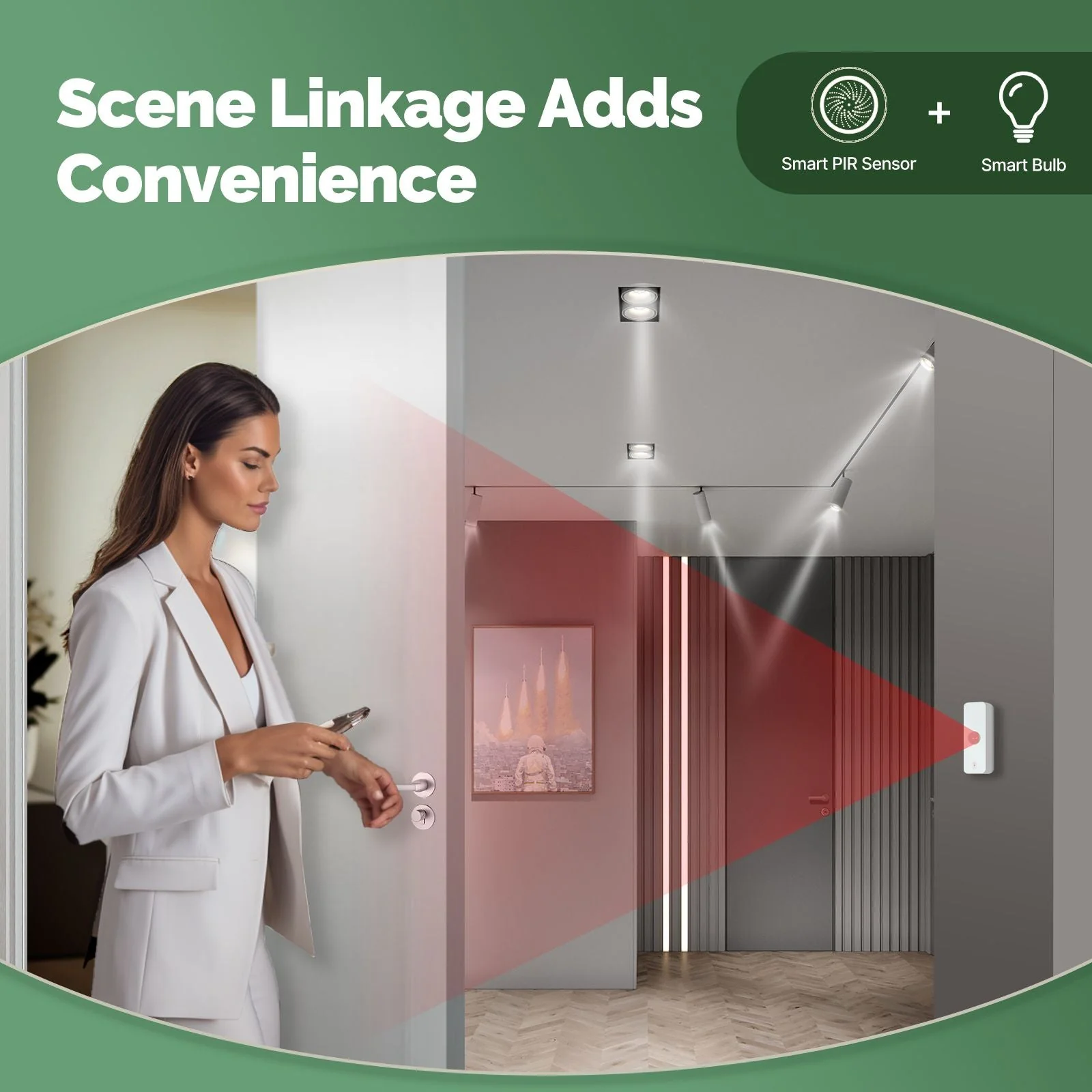 Smart PIR Sensor Human Body Motion Detector Home Security and Scene Linkage Automation - Image 4