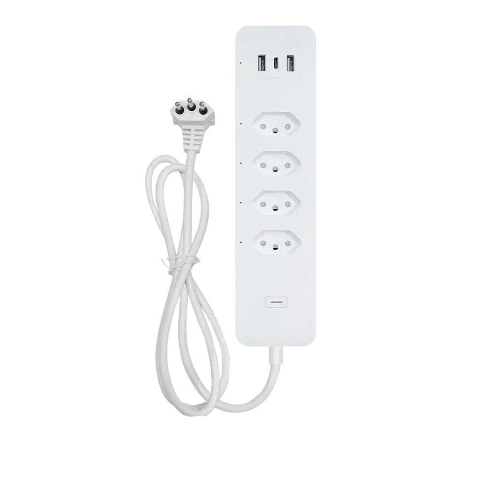 WiFi Smart Power Strip Surge Protector 4 Plug Outlets Electric Socket with USB/Type C [Brazil Version] - Image 10