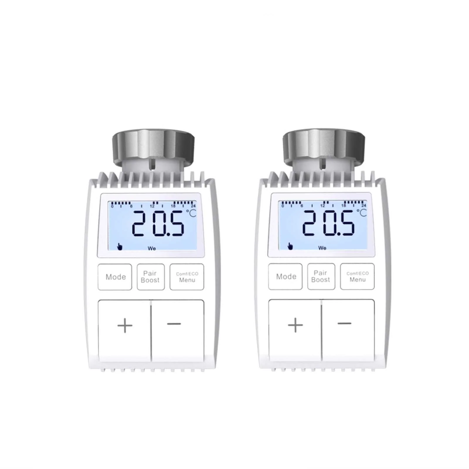 Smart Programmable Radiator Actuator Valve Tuya ZigBee3.0 Round Screen Thermostat Temperature Controller - Image 12