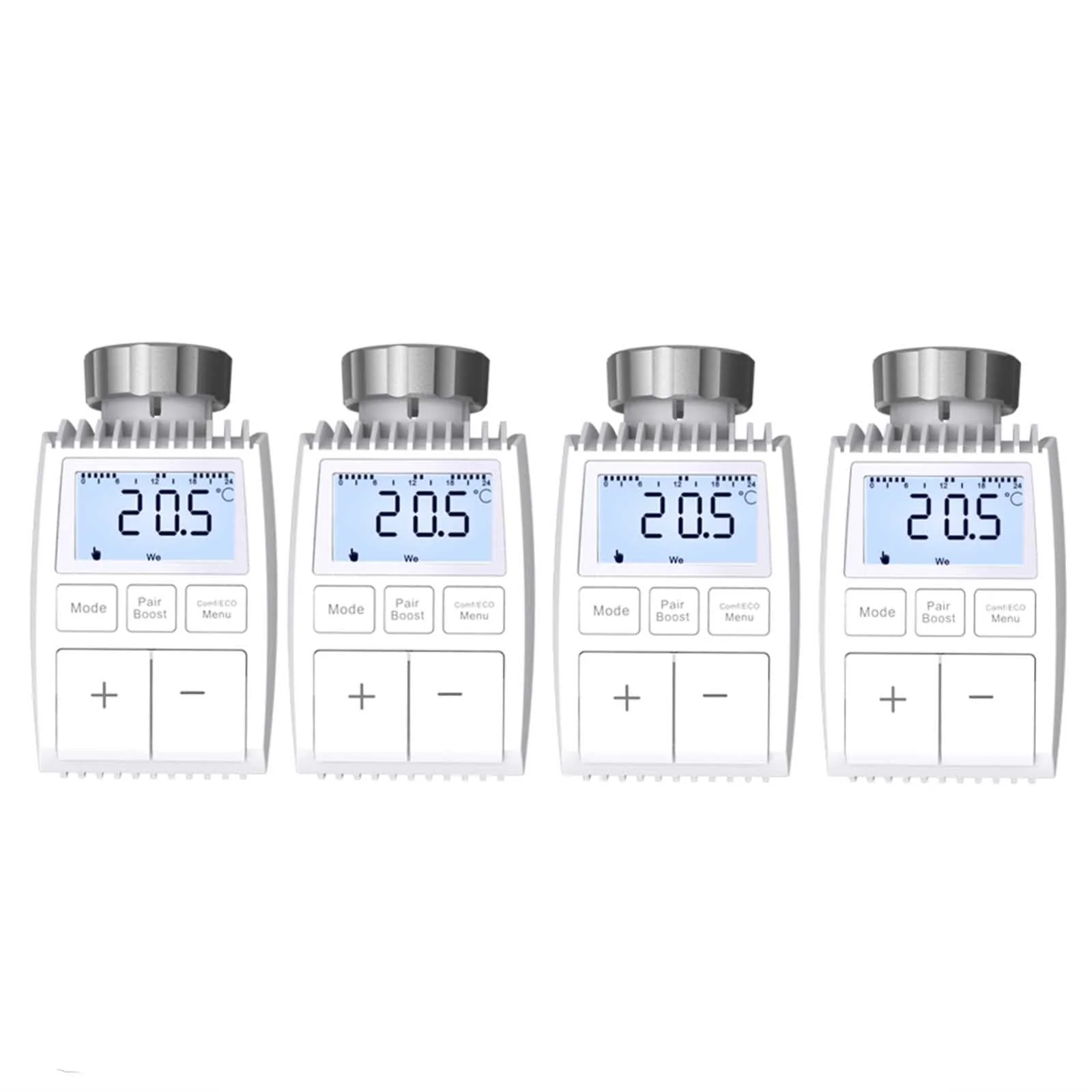 Smart Programmable Radiator Actuator Valve Tuya ZigBee3.0 Round Screen Thermostat Temperature Controller - Image 13