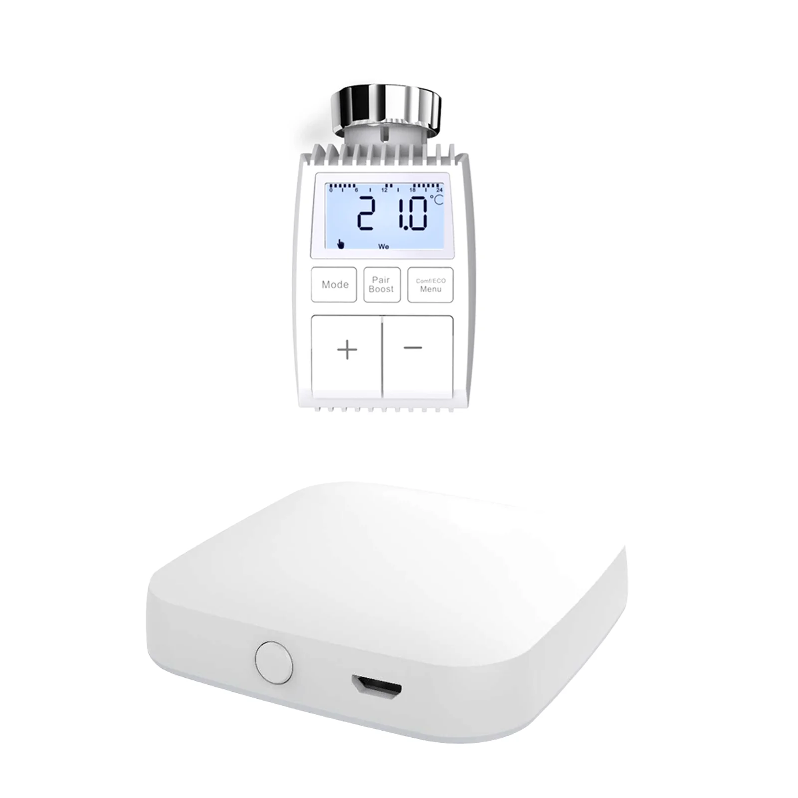 Smart Programmable Radiator Actuator Valve Tuya ZigBee3.0 Round Screen Thermostat Temperature Controller - Image 15