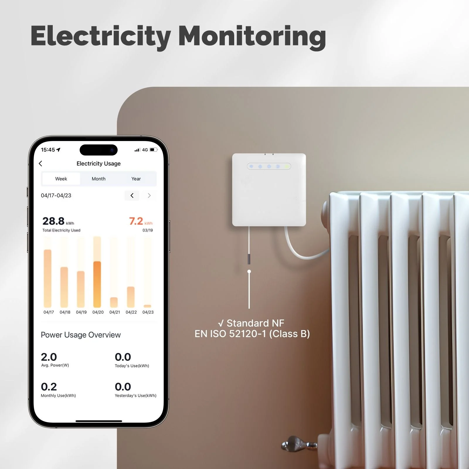 Smart Thermostat For Pilot Wire Heating Radiator Support Ecowatt Electricity Monitoring - Image 3