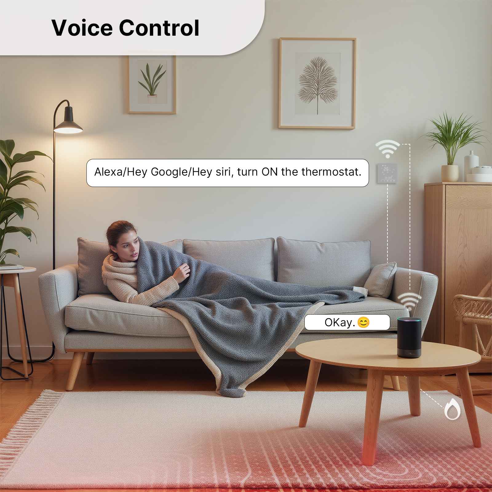 Smart Thermostat Matter WiFi Temperature Controller Water/ Electric /Gas /Boiler Floor Heating - Image 3