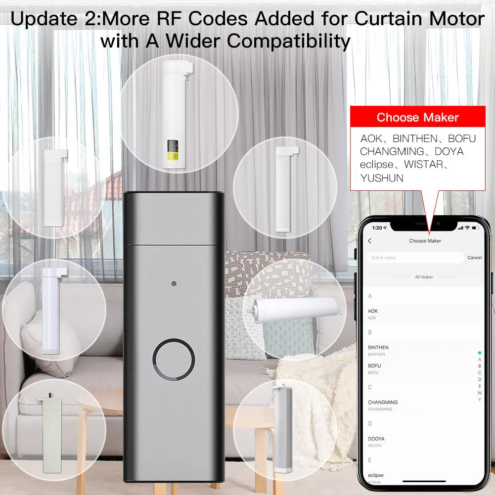 WiFi IR+RF Tuya Smart Remote Controller Wireless USB Controller for TV Fan - Image 4