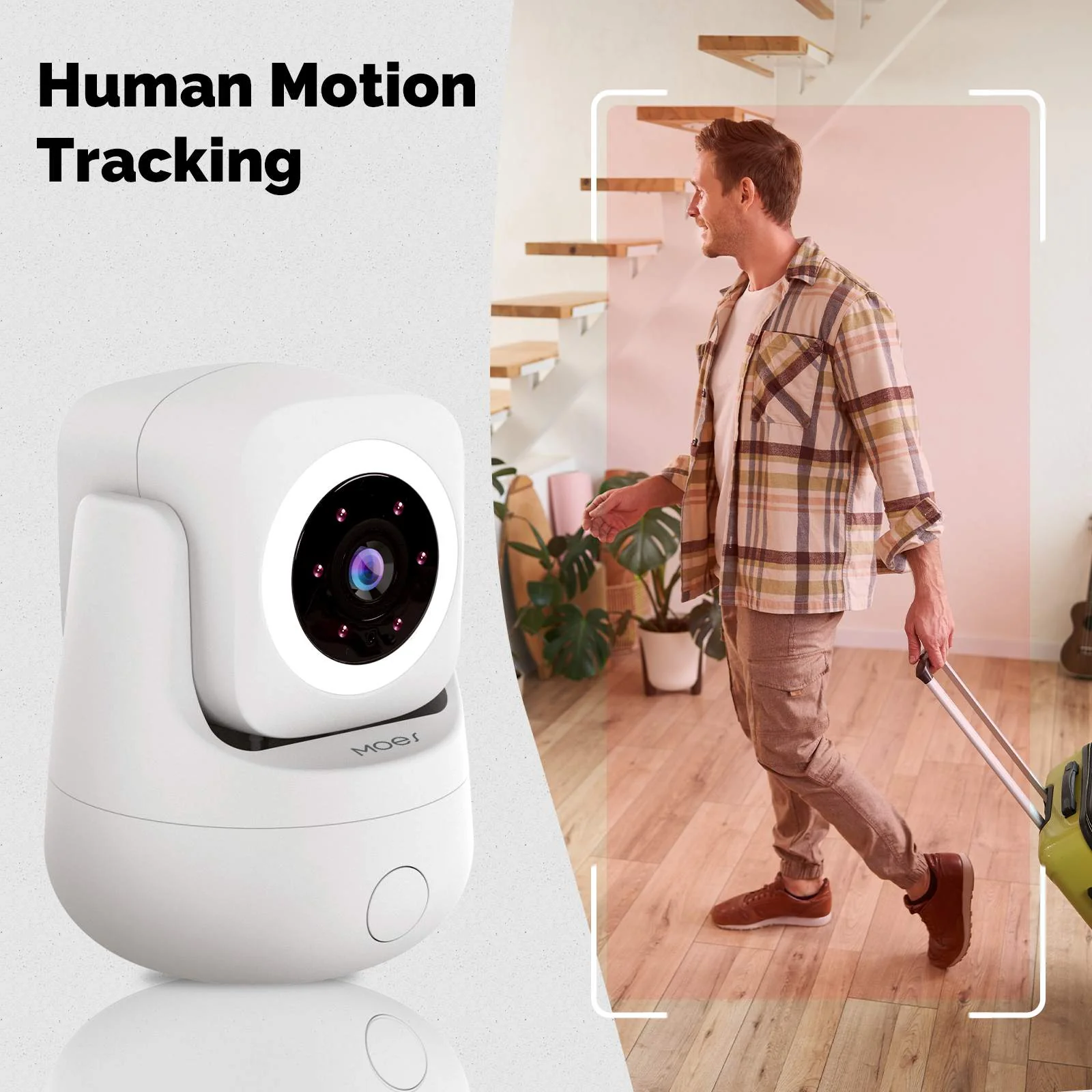 Smart WiFi Camera Indoor 3MP HD Home Monitoring Surveillace Work with Alexa Google Home - Image 6