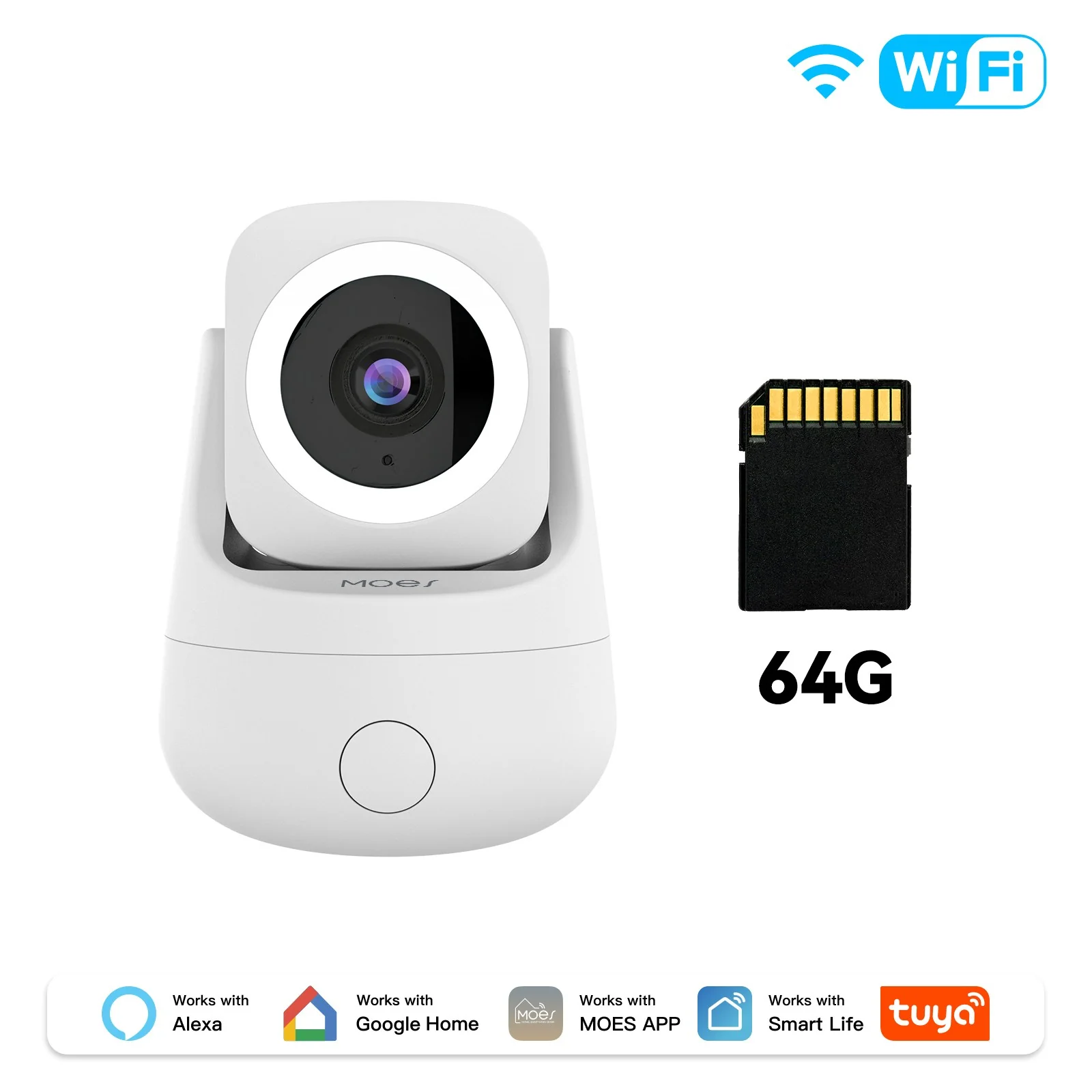 Smart WiFi Camera Indoor 3MP HD Home Monitoring Surveillace Work with Alexa Google Home - Image 8