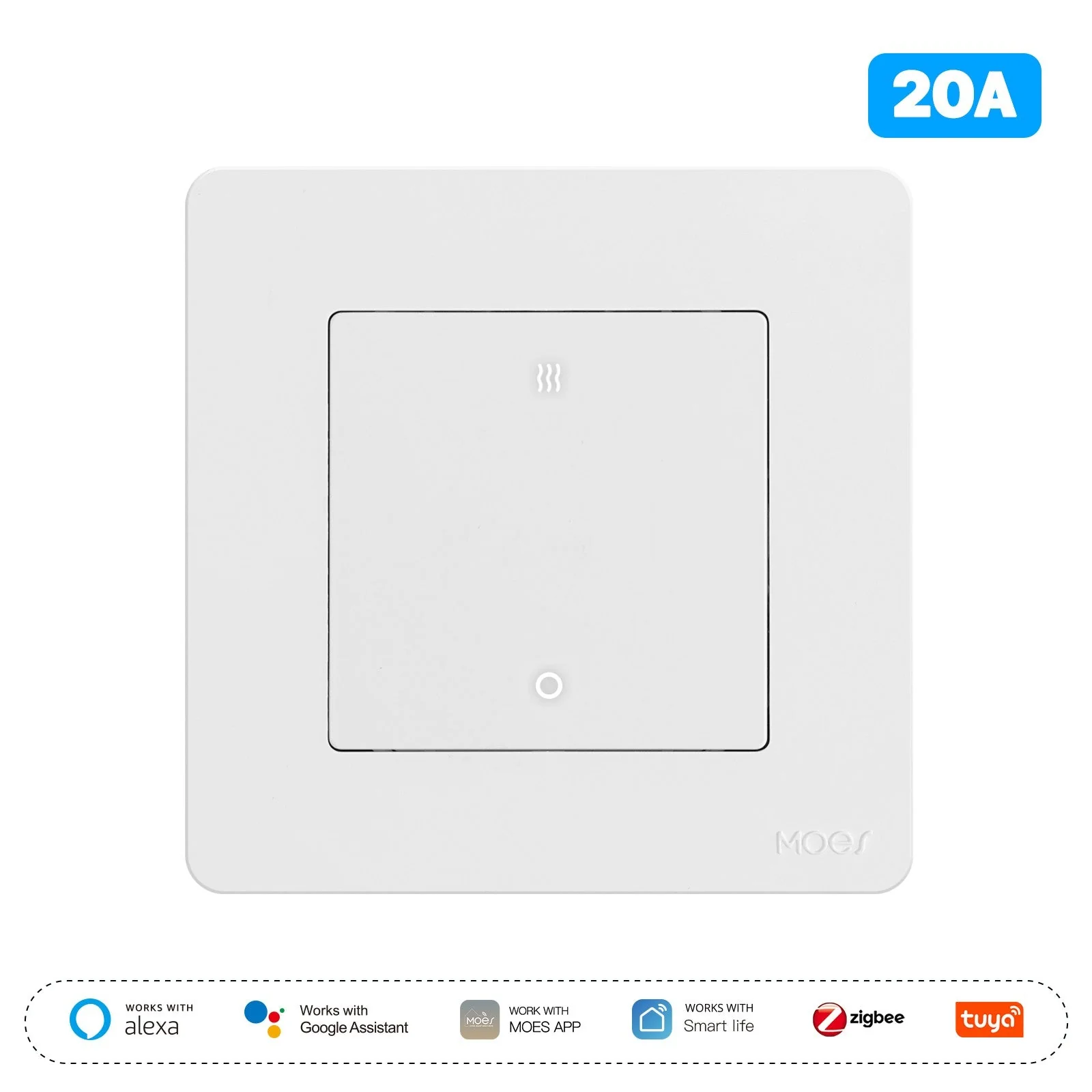 Star Ring ZigBee Smart Double Pole Heater/AC Switch 20A High Load With Electricity Monitor EU Standard - Image 6