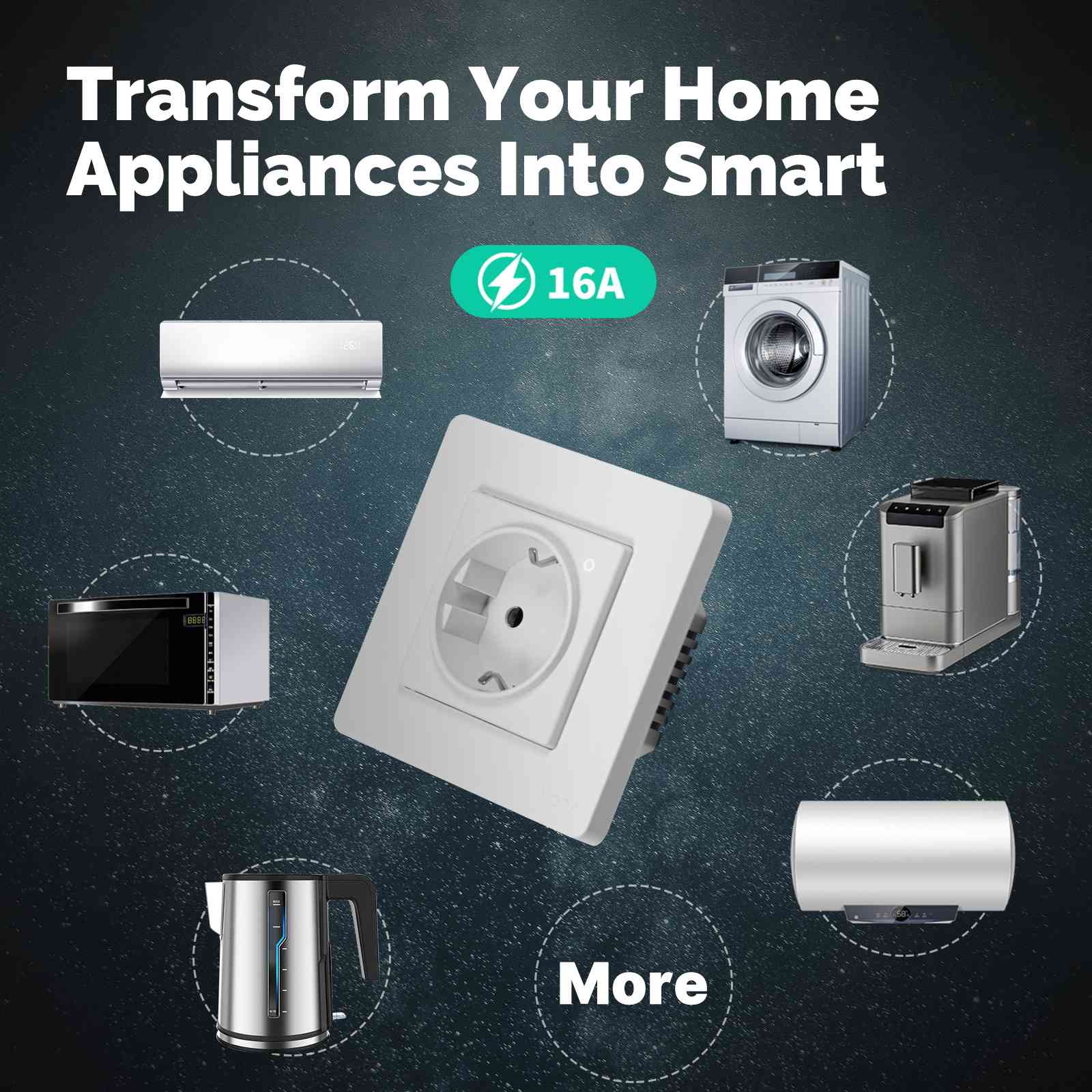 Star Ring ZigBee Smart Socket EU Wall Embedded Outlet Energy Monitor - Image 5