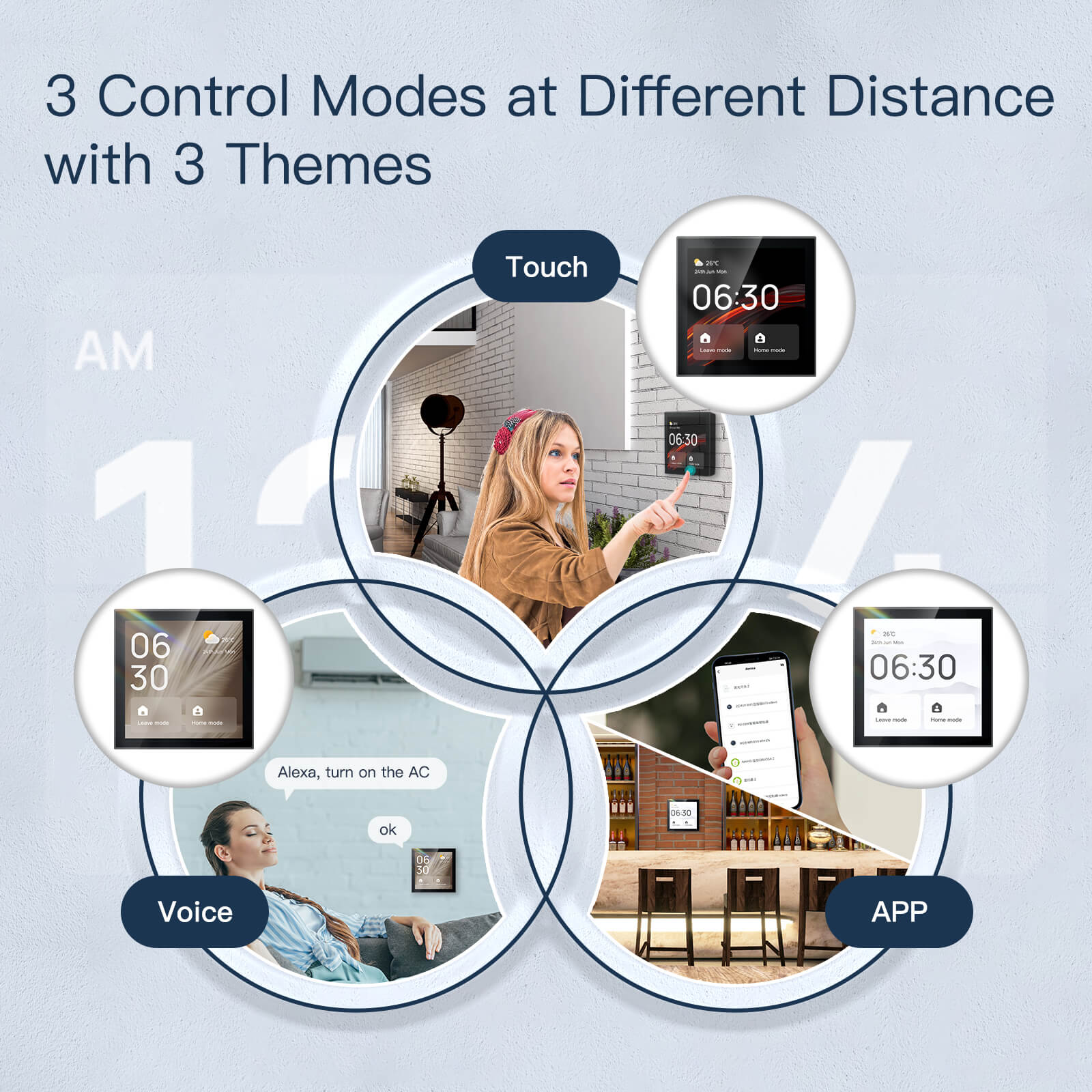 Tuya Wifi Smart Touch Screen Center Control Panel with Voice Control Alexa Built-in ZigBee Gateway Built-in Neutral Wire Required - Image 6