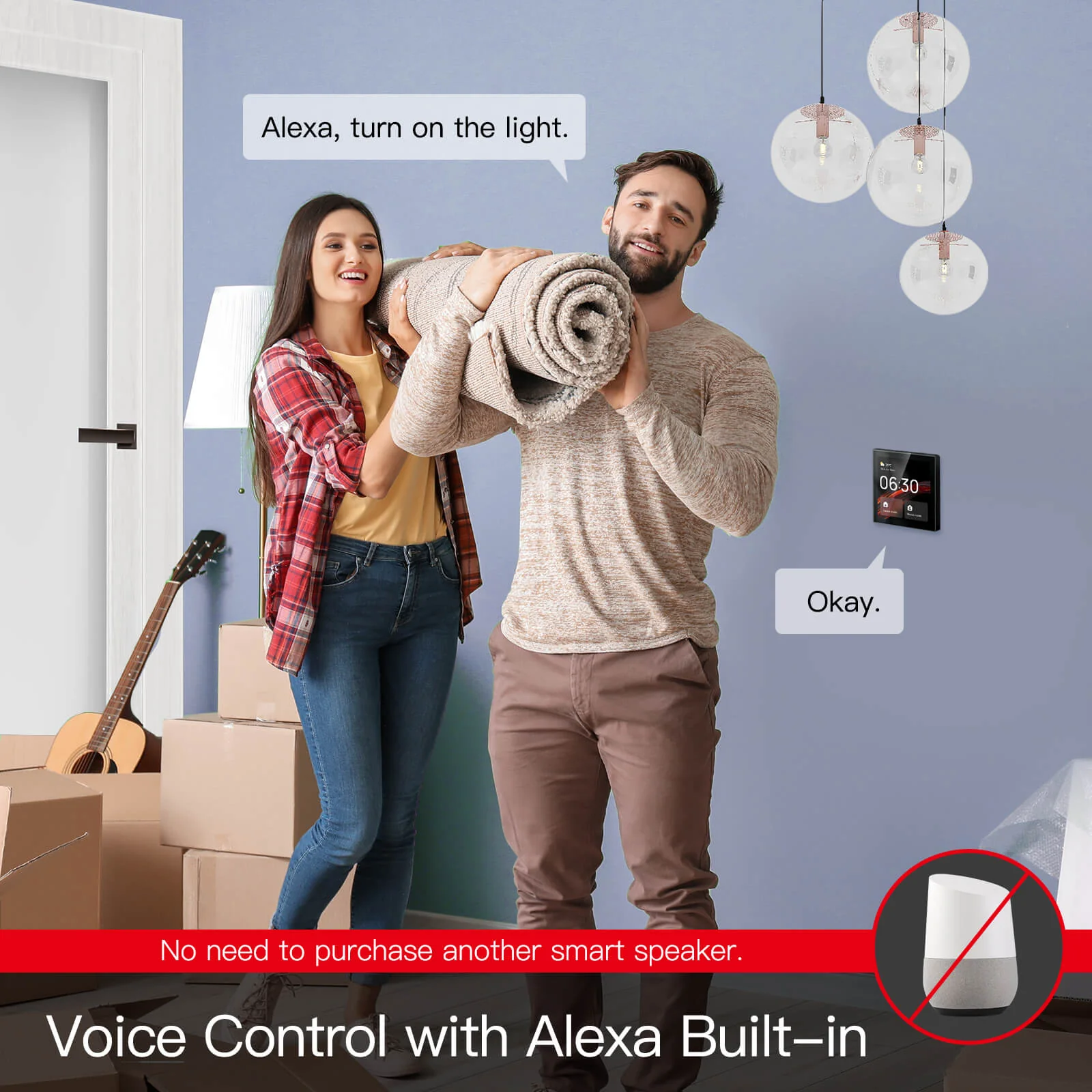 Tuya Wifi Smart Touch Screen Center Control Panel with Voice Control Alexa Built-in ZigBee Gateway Built-in Neutral Wire Required - Image 8