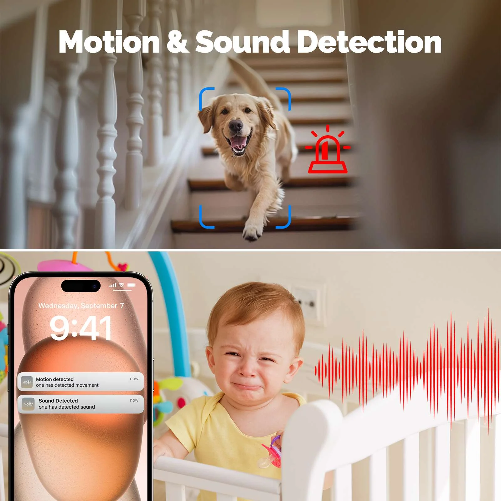 Tuya WiFi 4MP Indoor Security Camera with Night Vision and Motion Detection - Image 6