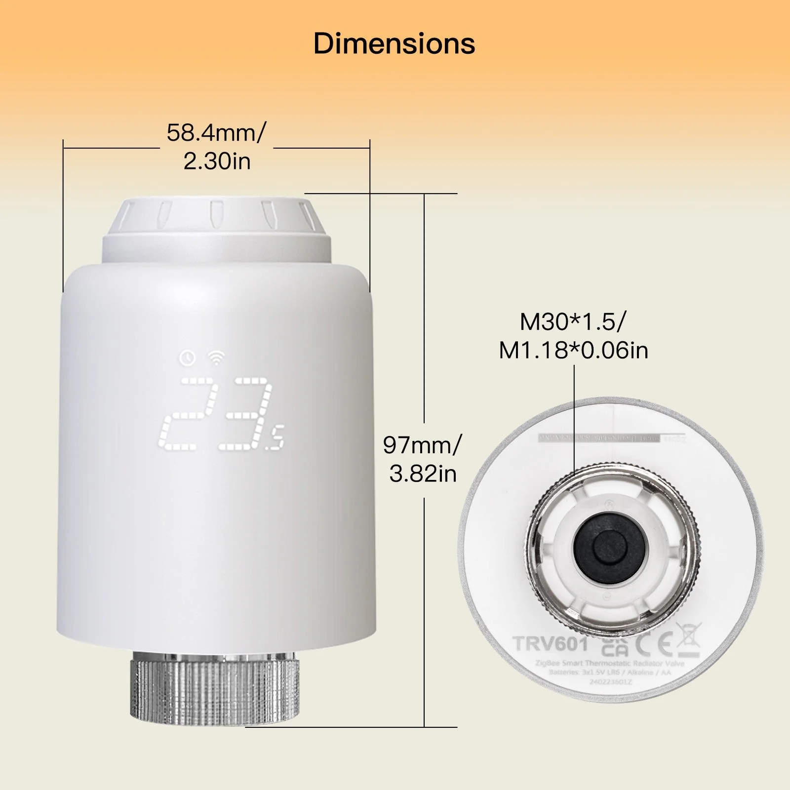 Tuya ZigBee Radiator Valve Smart Thermostat & Remote Control for Home Heating TRV 601 - Image 6