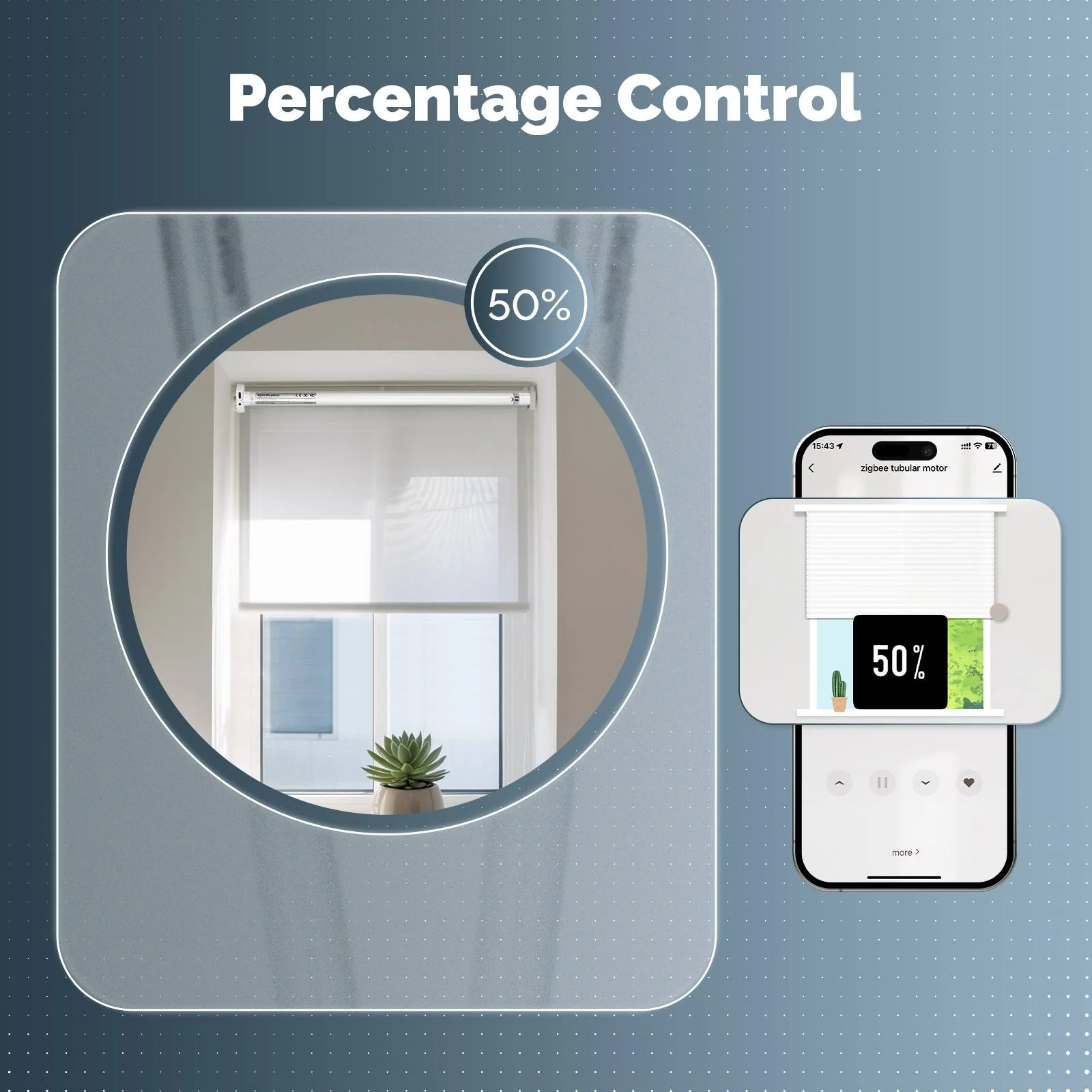 Tuya ZigBee Rechargeable 16mm Smart Roller Blinds Motor for 17/25/28mm Tubes — App & Voice Control - Image 5