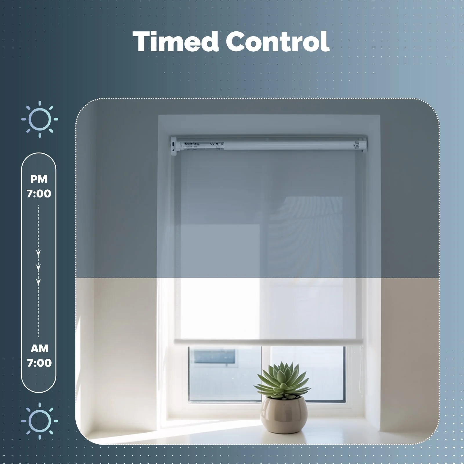 Tuya ZigBee Rechargeable 16mm Smart Roller Blinds Motor for 17/25/28mm Tubes — App & Voice Control - Image 6