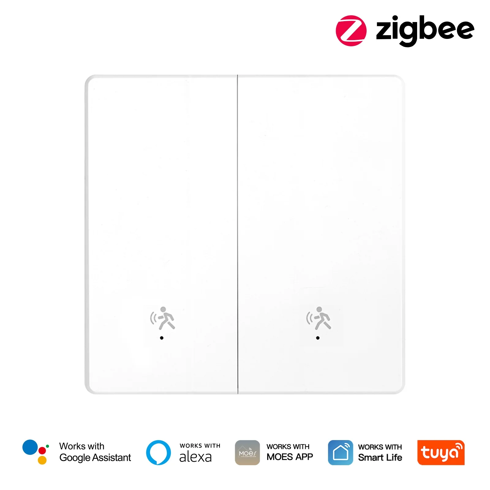 Tuya Zigbee Smart Human Presence mmWave Radar Detection Wall Light Switch Neutral Wire Optional EU Version - Image 8