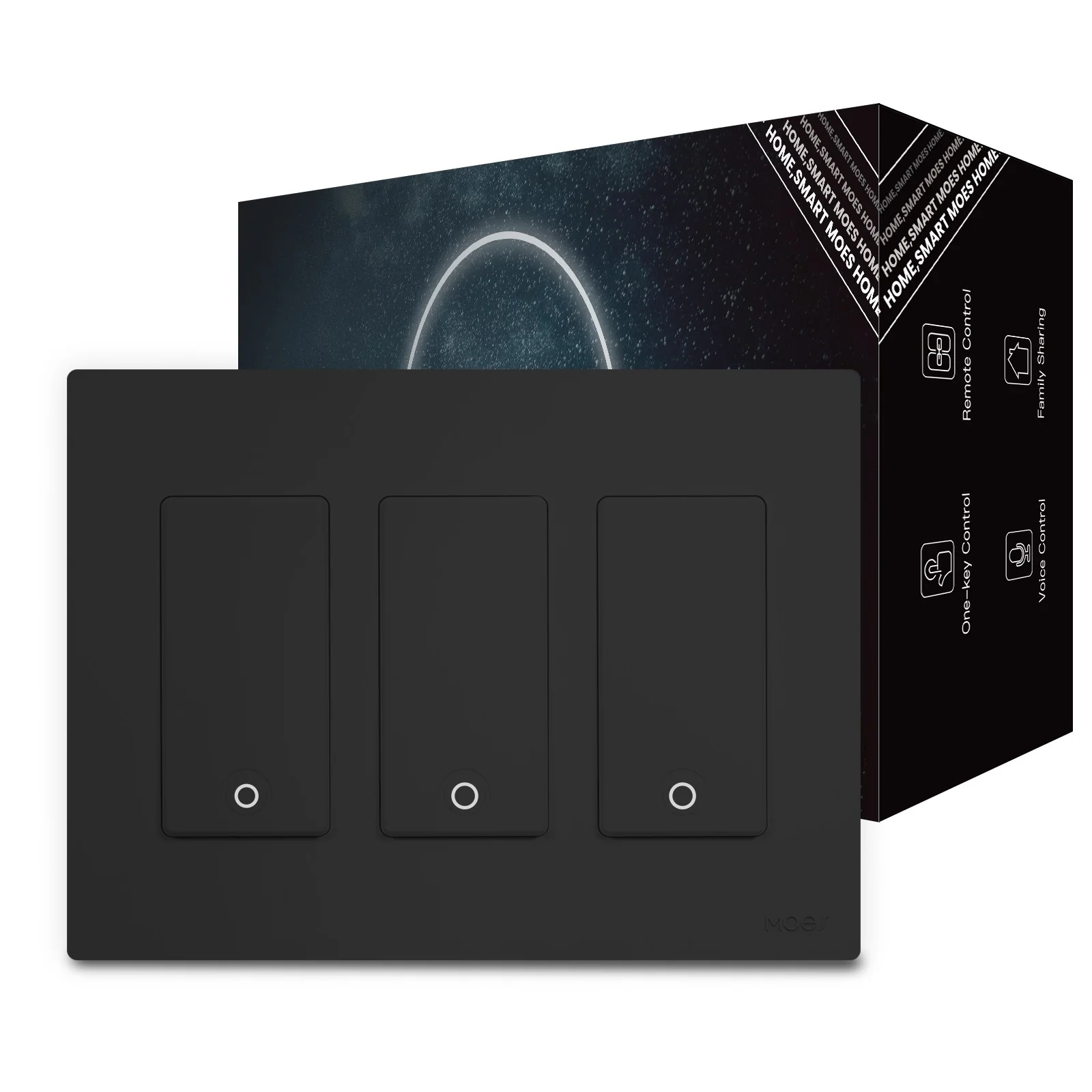 MOES Star Ring 2nd Generation Smart Single Pole 3 Way WIFI Switch 1/2/3/4 Gang US Standard - Image 19