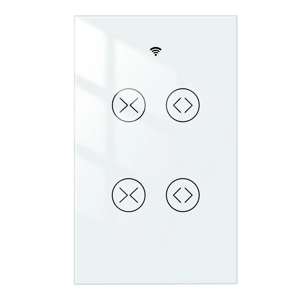 WiFi RF433 Smart Curtain 2 Gang Blind Touch Switch Single Pole Neutral Wire Required US - Image 8