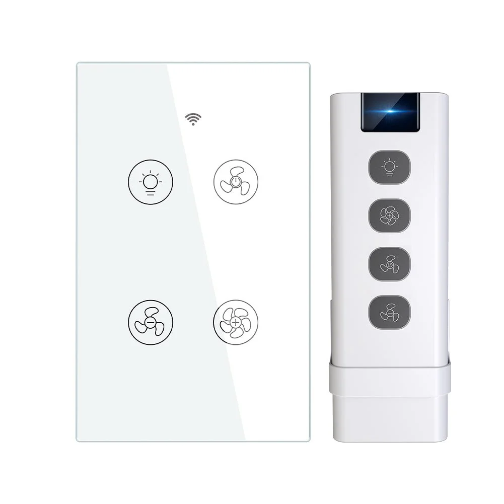 WiFi RF433 Smart Ceiling Fan Light Touch Switch Single Pole Neutral Wire Required US - Image 11