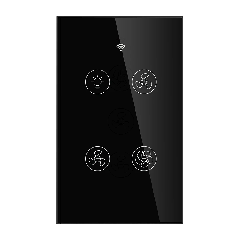 WiFi RF433 Smart Ceiling Fan Light Touch Switch Single Pole Neutral Wire Required US - Image 9