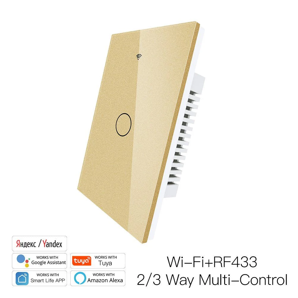 RF433 WIFI Smart Wall Touch Light Switch Glass Panel, 3 Way Multi-Control Neutral Wire Required US Standard - Image 14