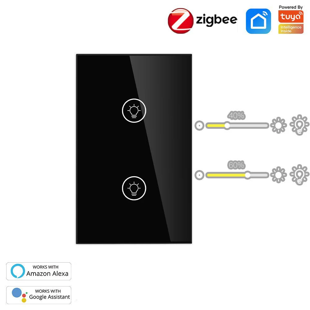ZigBee Smart Dimmer Switch, Multi-gang Smart Light Dimmer Switch, US Single Pole Neutral Wire Required - Image 10