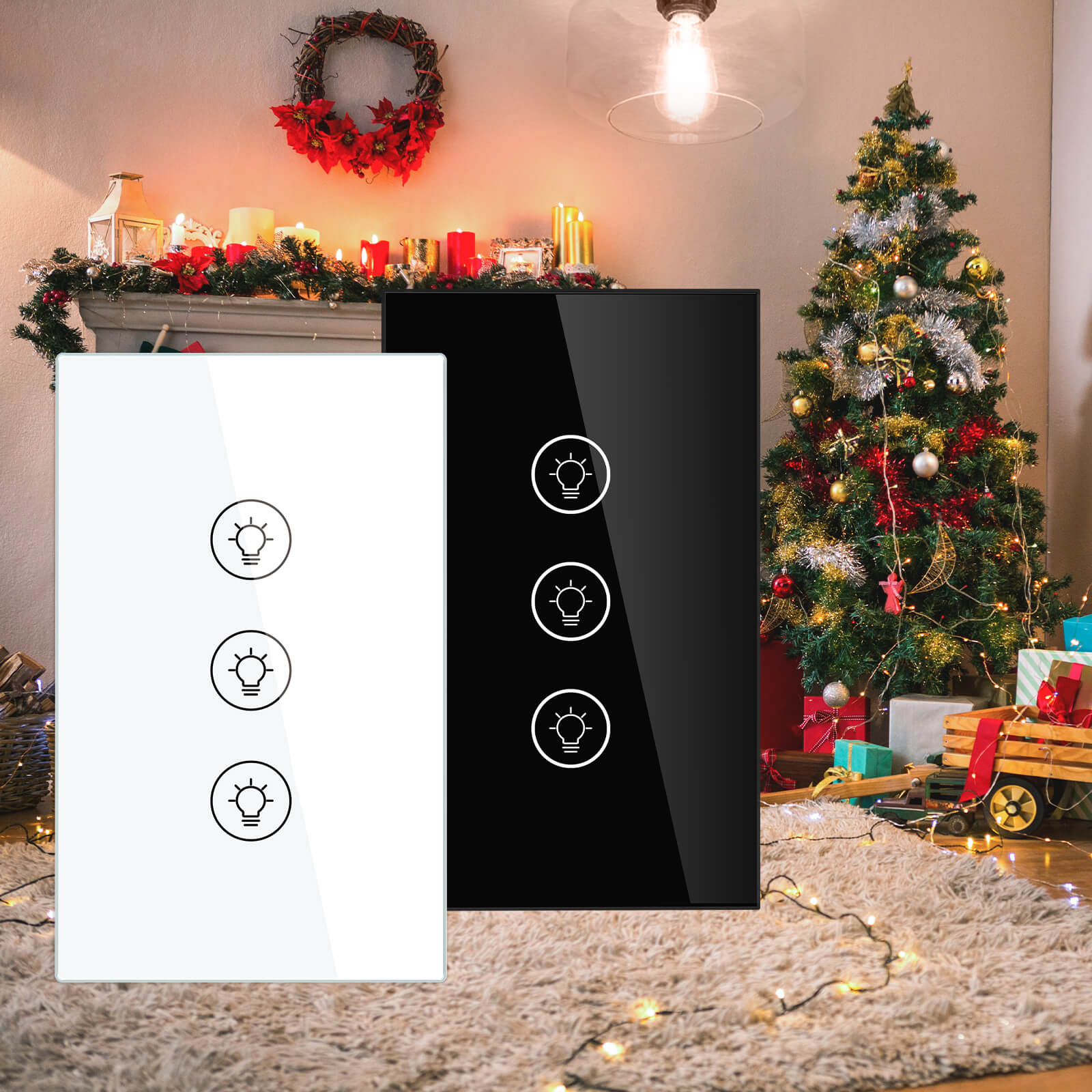 ZigBee Smart Dimmer Switch, Multi-gang Smart Light Dimmer Switch, US Single Pole Neutral Wire Required - Image 2