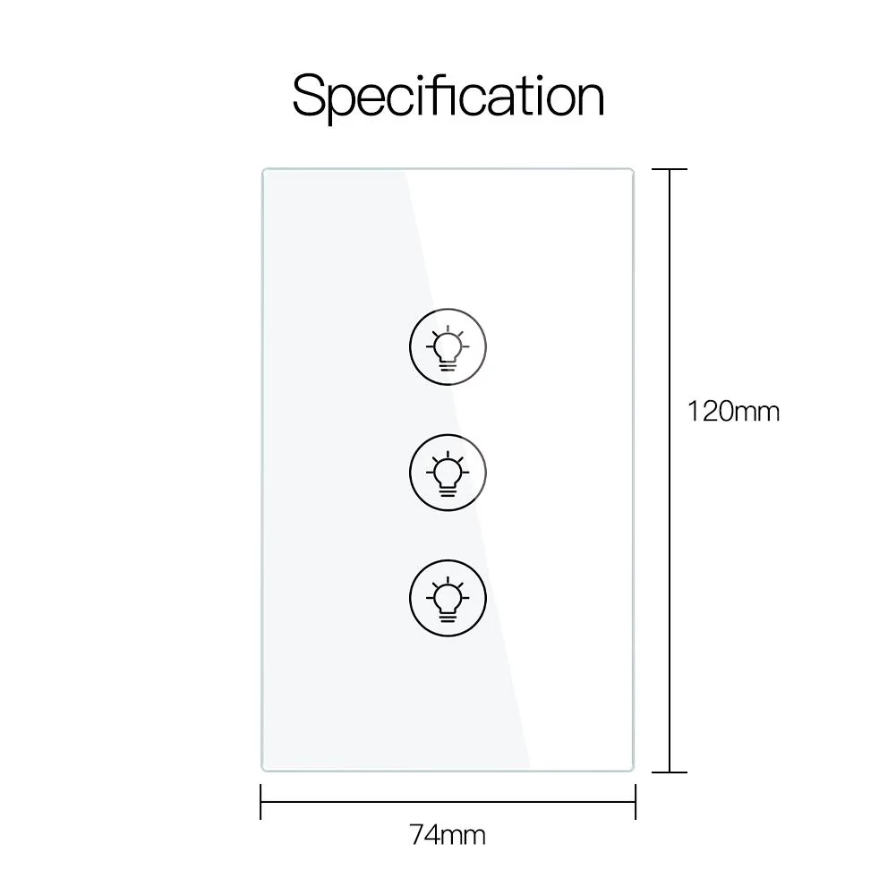 ZigBee Smart Dimmer Switch, Multi-gang Smart Light Dimmer Switch, US Single Pole Neutral Wire Required - Image 8