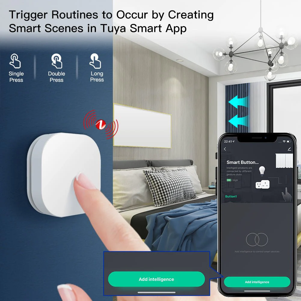 ZigBee IP55 Waterproof Smart Button Scene Switch & Wireless Remote Dimmer - Image 3