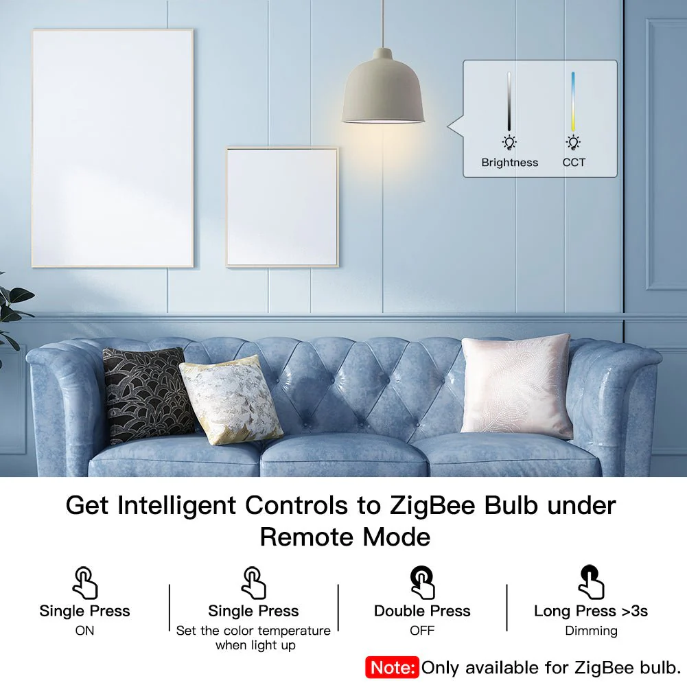 ZigBee IP55 Waterproof Smart Button Scene Switch & Wireless Remote Dimmer - Image 4