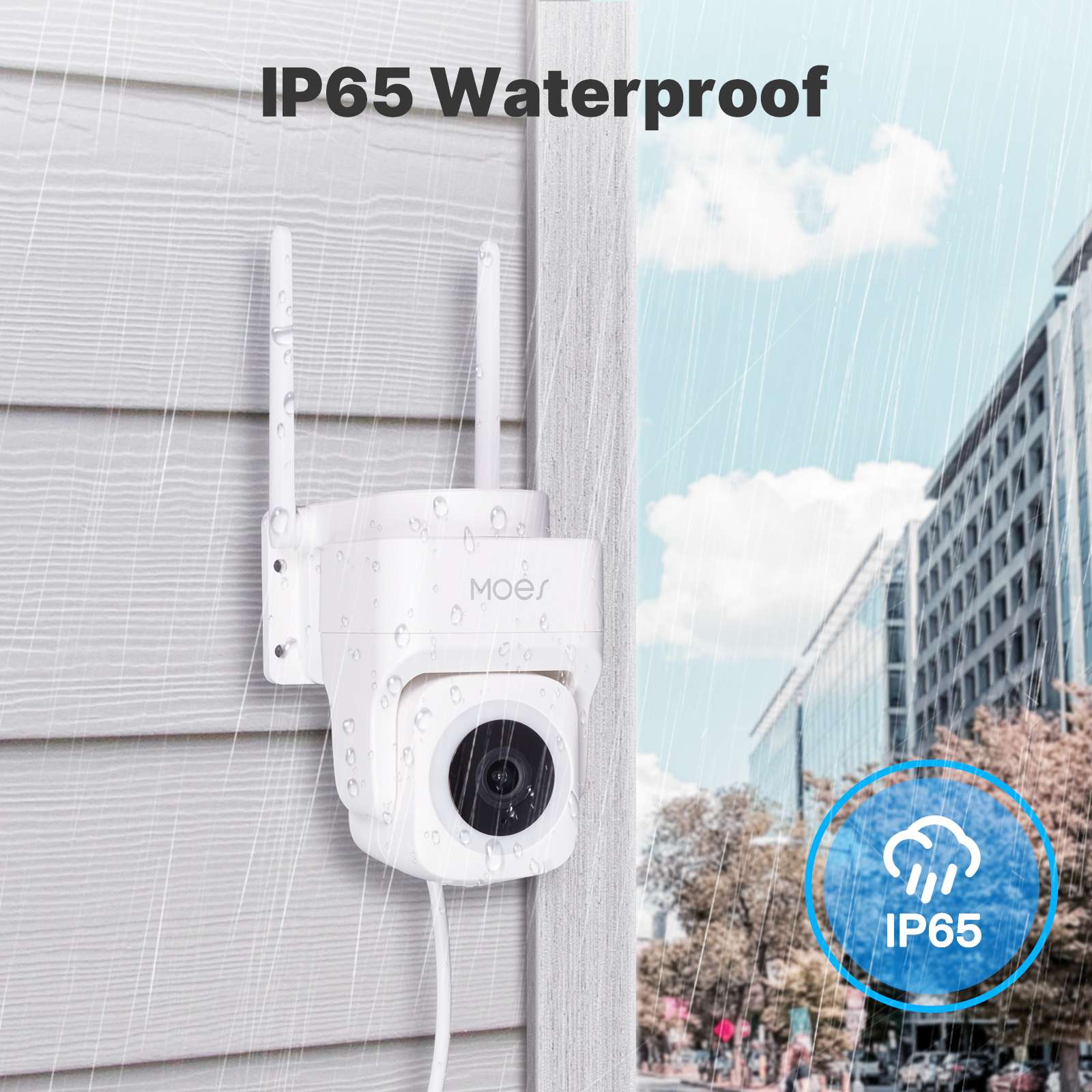 WiFi 3MP Smart Outdoor Security Camera RJ45 Network IP65 Waterproof EU Standard - Image 5