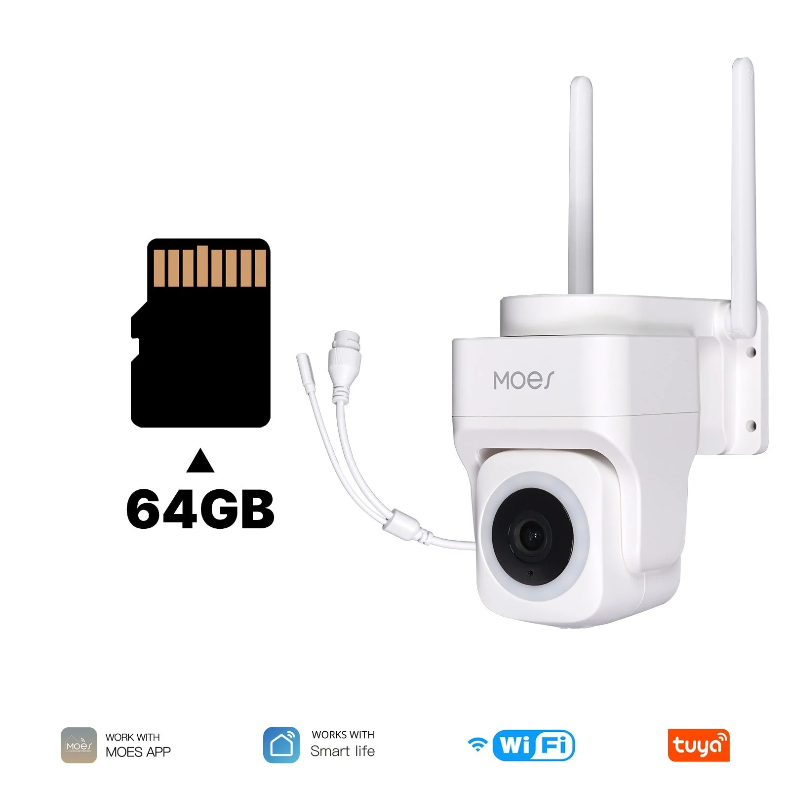 WiFi 3MP Smart Outdoor Security Camera RJ45 Network IP65 Waterproof EU Standard - Image 8