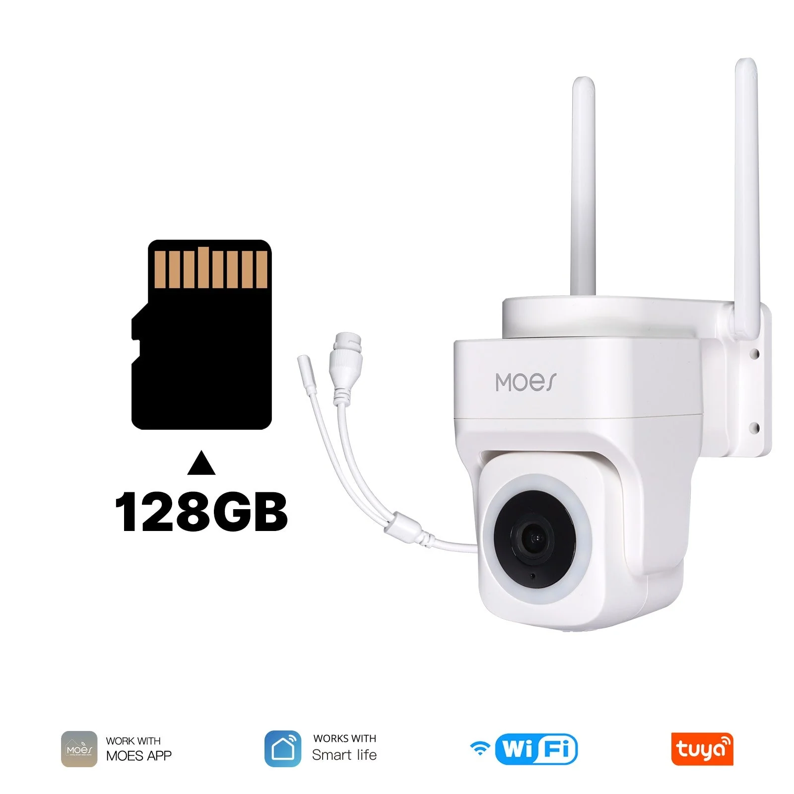 WiFi 3MP Smart Outdoor Security Camera RJ45 Network IP65 Waterproof EU Standard - Image 9