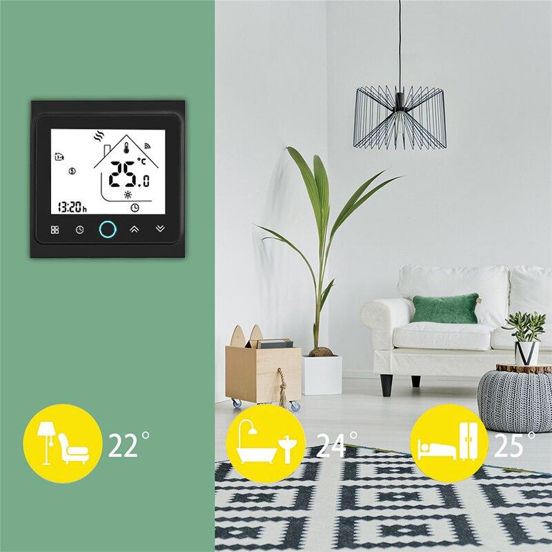 WiFi Smart Central Air Conditioner Thermostat Temperature Controller 2/4 Pipe 3 Speed Fan Coil Unit - Image 4