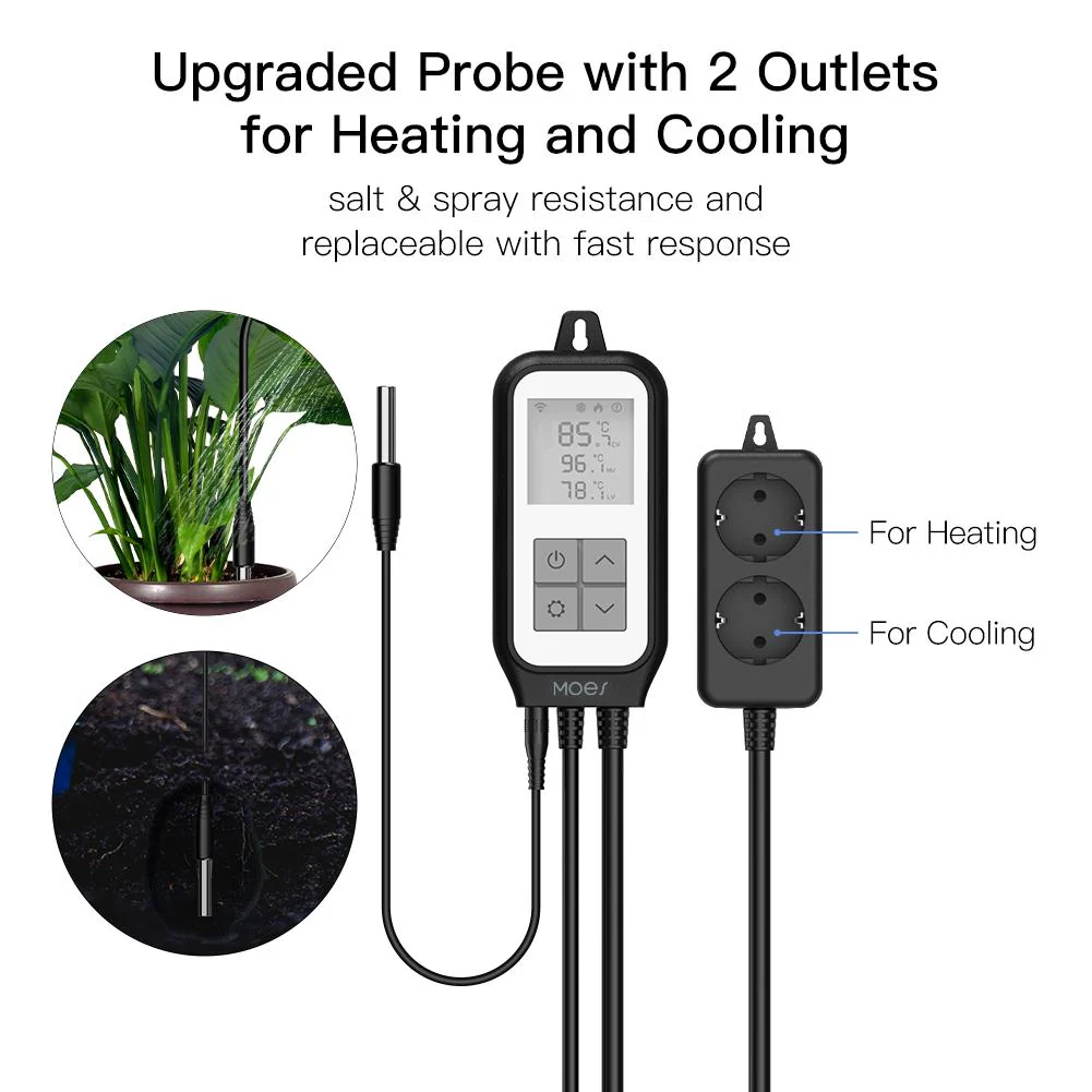 WiFi Digital Temperature Controller Thermostat Outlet Plug Heating and Cooling Mode US/EU - Image 5