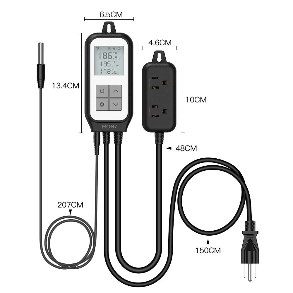 WiFi Digital Temperature Controller Thermostat Outlet Plug Heating and Cooling Mode US/EU - Image 7