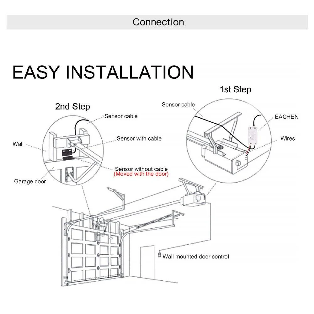 WiFi Smart Garage Door Opener Controller Remote Wireless Relay DIY Module - Image 7