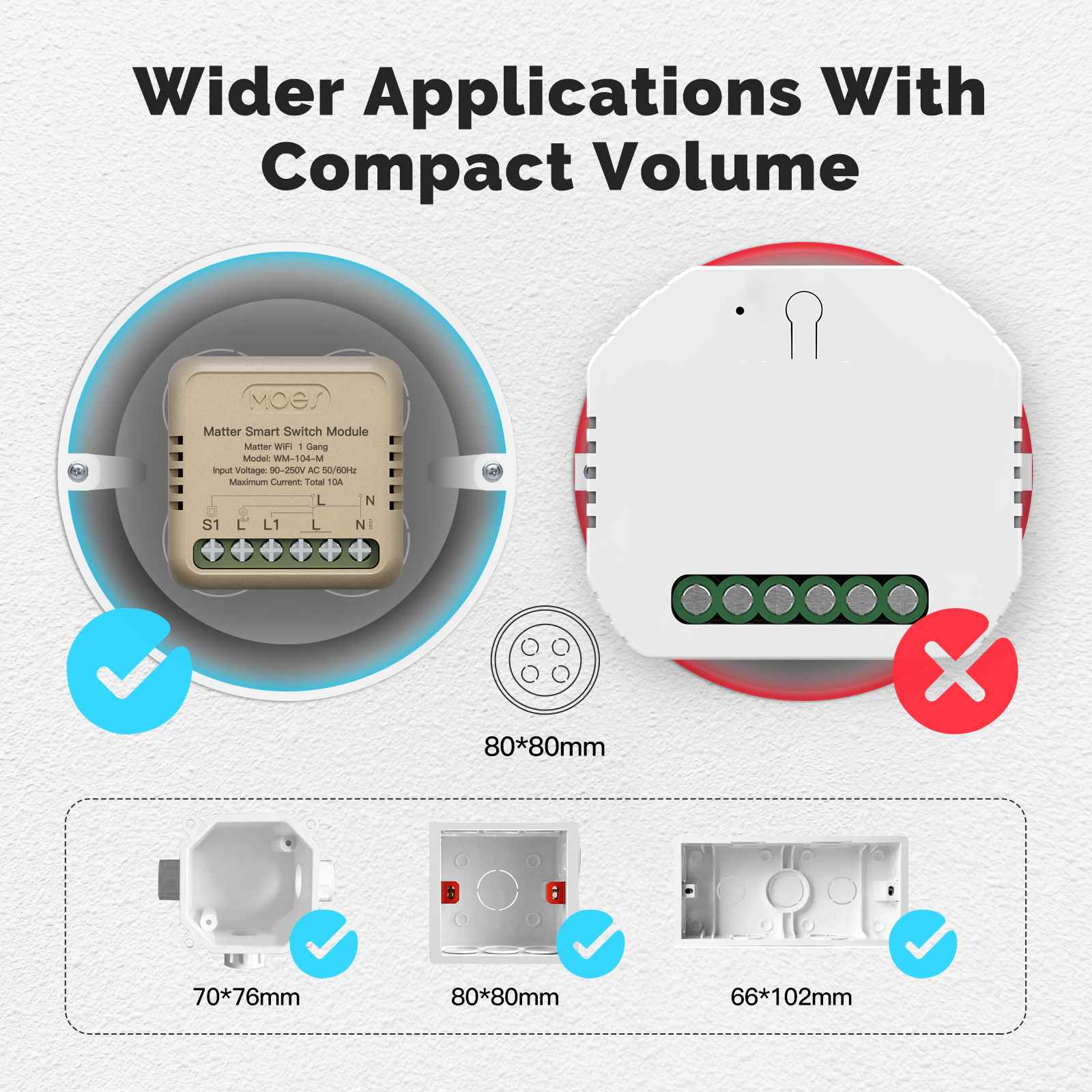 WiFi Matter Mini Smart Switch Module Relay Timer DIY Home Automation - Image 3