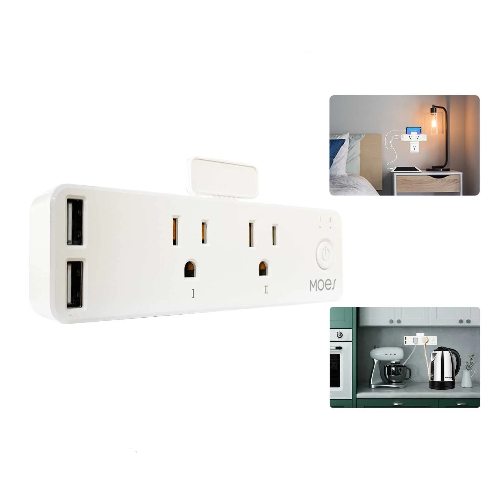 Wifi Smart US Outlet Extender Multi Plug Socket Outlet Shelf With Relay Status, Light Mode Adjustable - Image 9