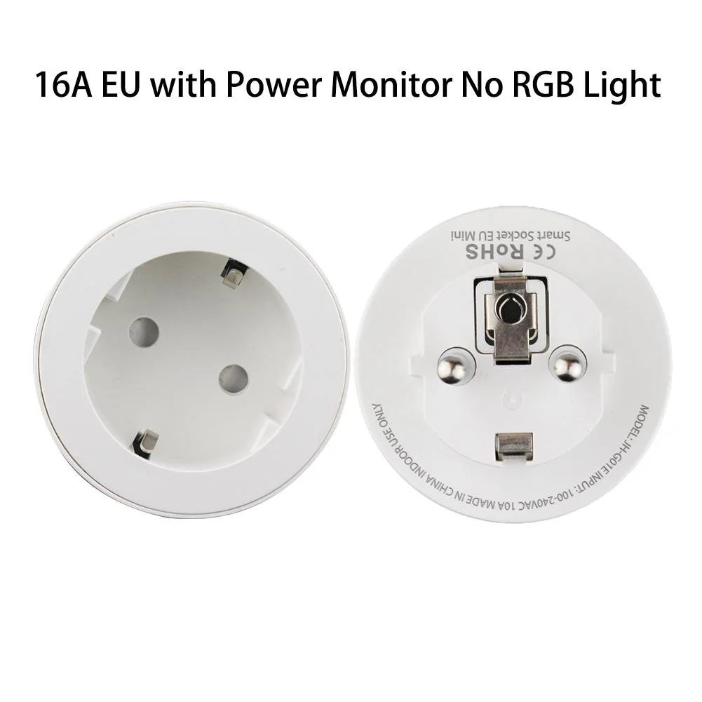 WiFi Smart Plug Outlet Wireless Power Socket Real-time Monitor Electricity With RGB Light - Image 10