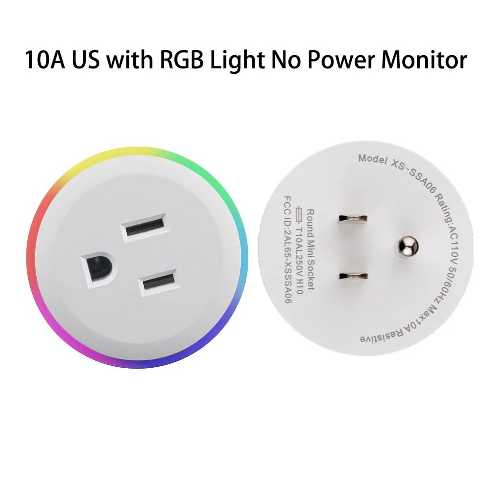WiFi Smart Plug Outlet Wireless Power Socket Real-time Monitor Electricity With RGB Light - Image 11