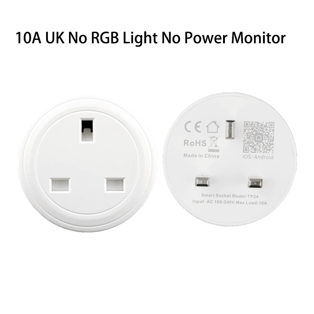 WiFi Smart Plug Outlet Wireless Power Socket Real-time Monitor Electricity With RGB Light - Image 13