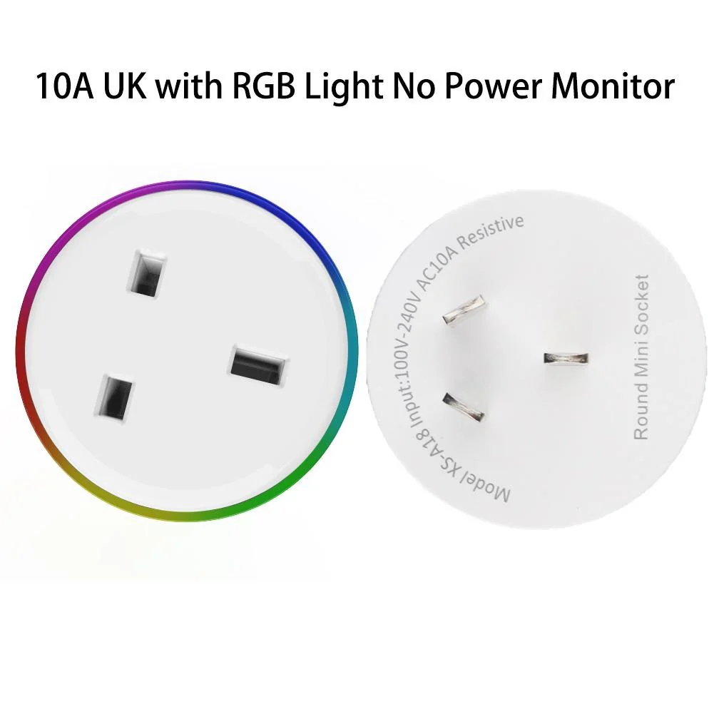 WiFi Smart Plug Outlet Wireless Power Socket Real-time Monitor Electricity With RGB Light - Image 7