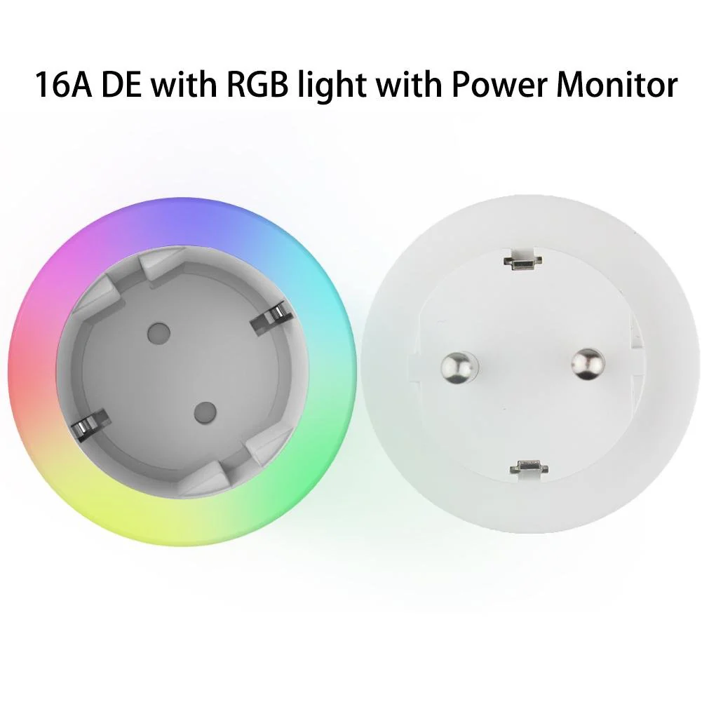 WiFi Smart Plug Outlet Wireless Power Socket Real-time Monitor Electricity With RGB Light - Image 8