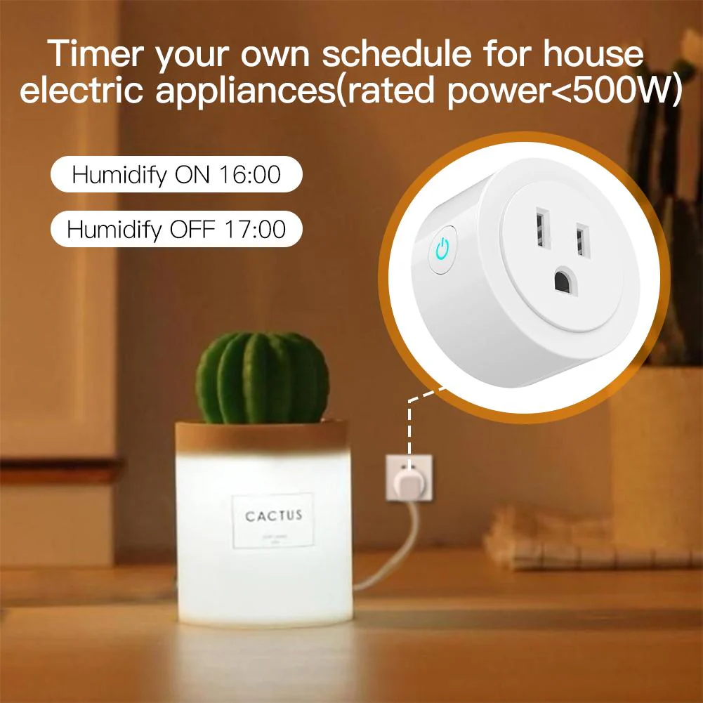 WiFi Smart Power Socket Plug Brightness Adjust Timer Plug US - Image 4