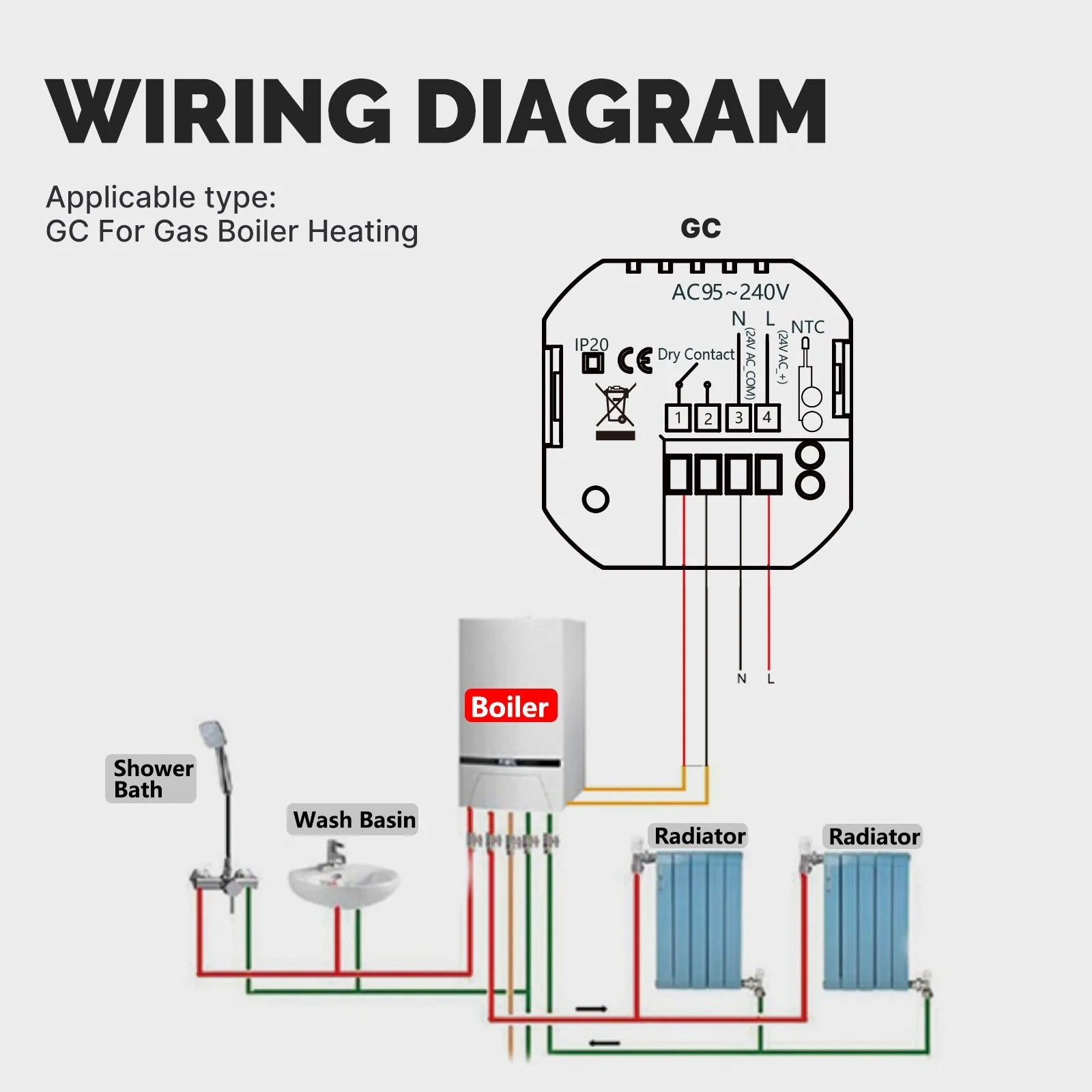WiFi Smart Thermostat Temperature Controller for Water/ Electric /Gas /Boiler Floor Heating - Image 9