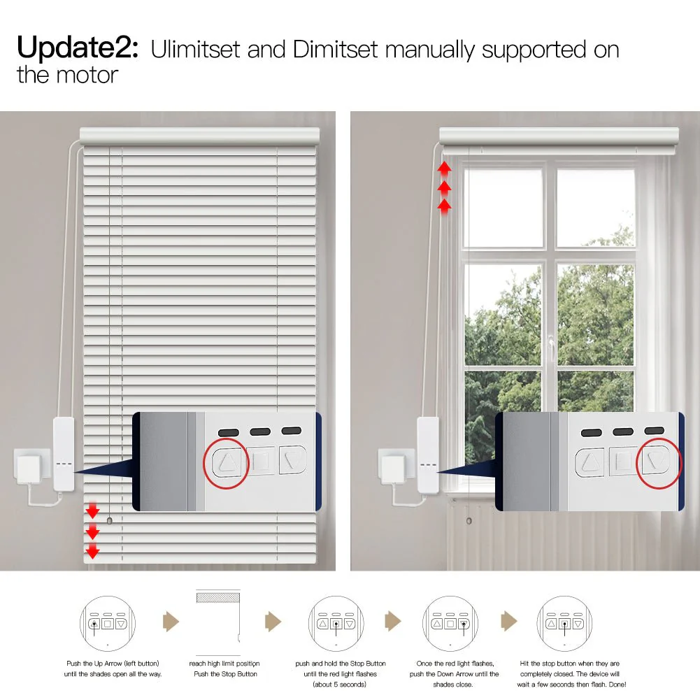 WiFi Smart Motorized Chain Roller Blinds Shade Shutter Drive Electric Curtain Motor RF Remote Automation Kit - Image 3